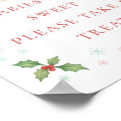 Christmas Clothesline Take Treat Baby Shower Sign Poster (Hoek)