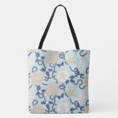 Christmas Coastal Tropical Sea Shells Reversible  Tote Bag (Achterkant)