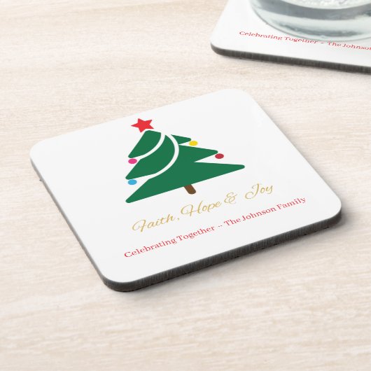 Christmas Coaster Bier Onderzetter (Linkerzijde)
