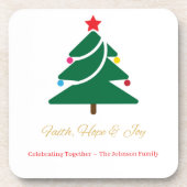 Christmas Coaster Bier Onderzetter (Voorkant)