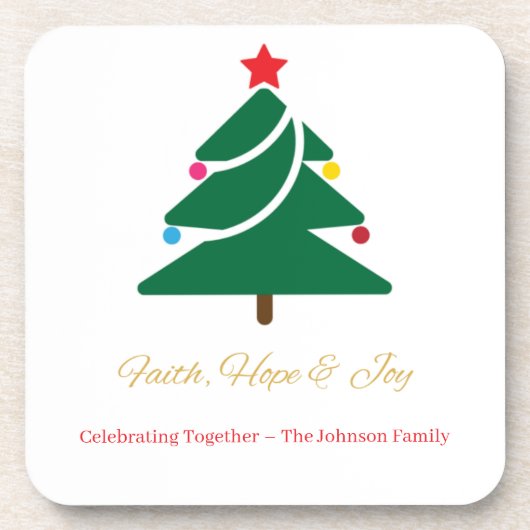 Christmas Coaster Bier Onderzetter (Voorkant)