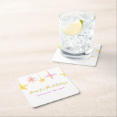 Christmas Coaster  with Holiday Motifs Kartonnen Onderzetters (Insitu)