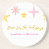 Christmas Coaster Zandsteen Onderzetter (Voorkant)