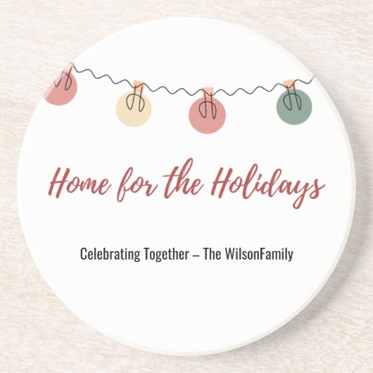 Christmas Coaster Zandsteen Onderzetter (Voorkant)