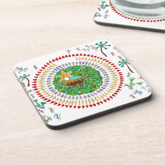 Christmas Coasters Bier Onderzetter (Linkerzijde)