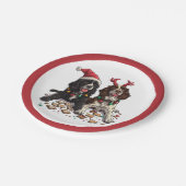 Christmas Cocker Spaniel Dogs Papieren Bordje (Gekanteld)