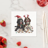 Christmas Cocker Spaniel Dogs Servet (Insitu)