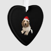 Christmas Cocker Spaniel (White) Essential T-Shirt Ornament (voorkant)