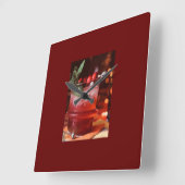 ***CHRISTMAS COCKTAIL** CLOCK VIERKANTE KLOK (Hoek)