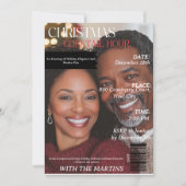 Christmas Cocktail Hour Party Magazine Foto Kaart (Voorkant)