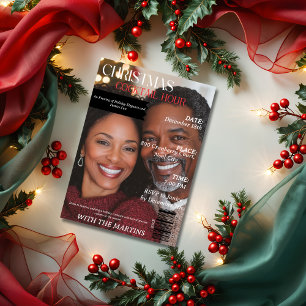 Christmas Cocktail Hour Party Magazine Foto Kaart