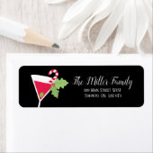 Christmas Cocktail Party retour adreslabels Etiket (Insitu)