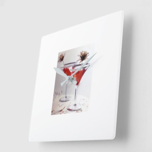 ****CHRISTMAS COCKTAILS*** CLOCK VIERKANTE KLOK (Hoek)