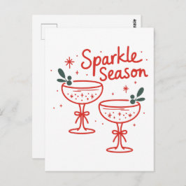 Christmas Cocktails Sparkle Season  Briefkaart