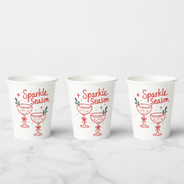 Christmas Cocktails Sparkle Season  Papieren Bekers
