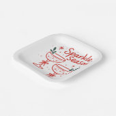 Christmas Cocktails Sparkle Season  Papieren Bordje (Gebogen)
