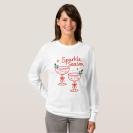 Christmas Cocktails Sparkle Season  T-shirt