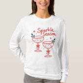 Christmas Cocktails Sparkle Season  T-shirt (Voorkant)