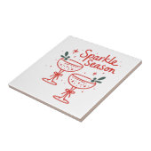 Christmas Cocktails Sparkle Season  Tegeltje (Zijkant)