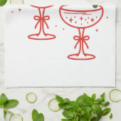 Christmas Cocktails Sparkle Season  Theedoek (Gevouwen)