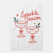 Christmas Cocktails Sparkle Season  Theedoek (Verticaal)