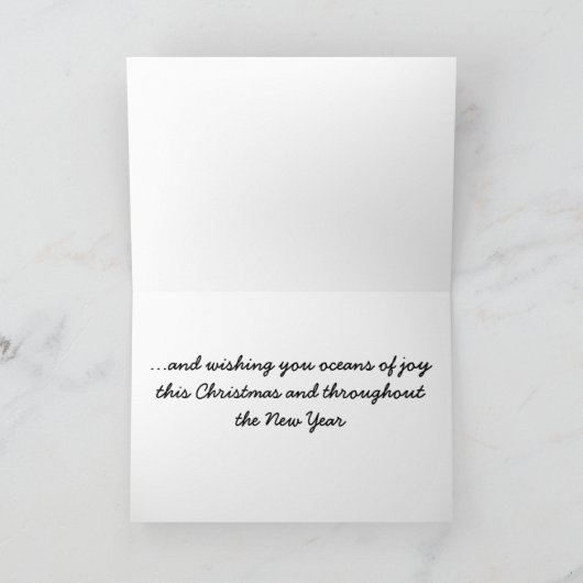 Christmas Cod Christmas Kaart (Binnen)