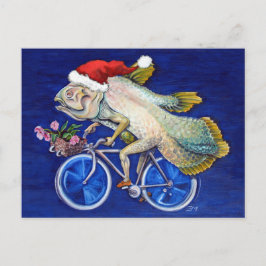 Christmas Coelacanth Feestdagenkaart