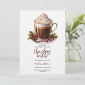 Christmas coffee brunch kaart (Staand voorkant)