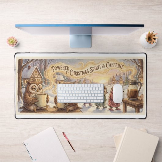 Christmas Coffee Desk Mat – Powered by Christmas S (Kantoor 1)