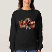 Christmas Coffee Drink Beagle Dog Trui (Voorkant)