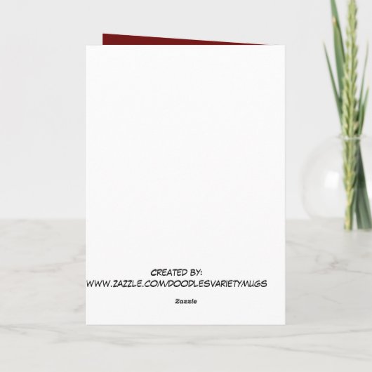 Christmas Coffee Kaart (Achterkant)