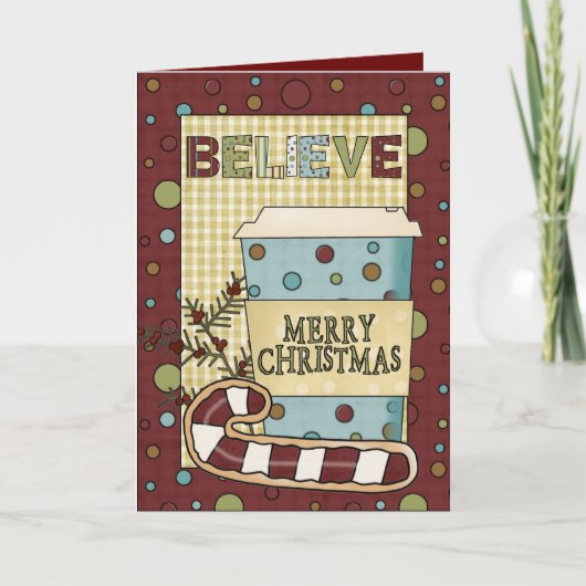 Christmas Coffee Kaart (Voorkant)