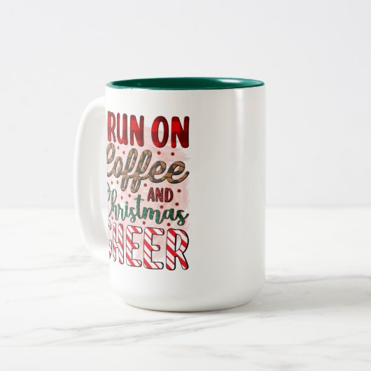 Christmas Coffee Mok | Grappige kerst Mok (Voorkant links)