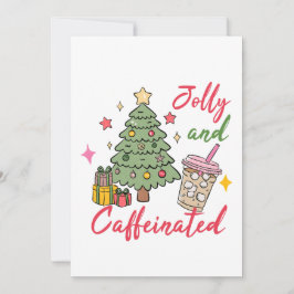 Christmas Coffee Party Invitation Kaart