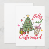 Christmas Coffee Party Invitation Kaart (Voorkant / Achterkant)