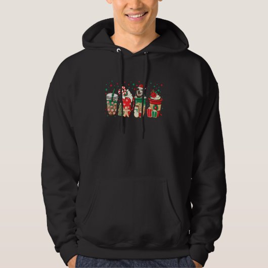 Christmas Coffee Red Peppermint Latte Iced Alaskan Hoodie (Voorkant)