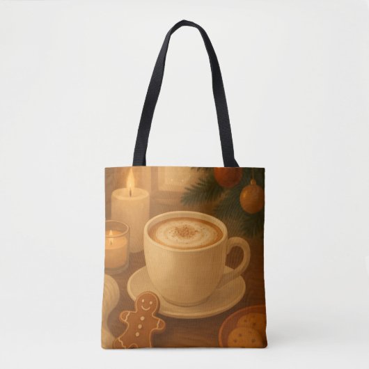 Christmas Coffee Vibes Tote Tote Bag (Voorkant)