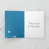 Christmas Coffee With Mittens and Snowflake Kaart (Binnen)