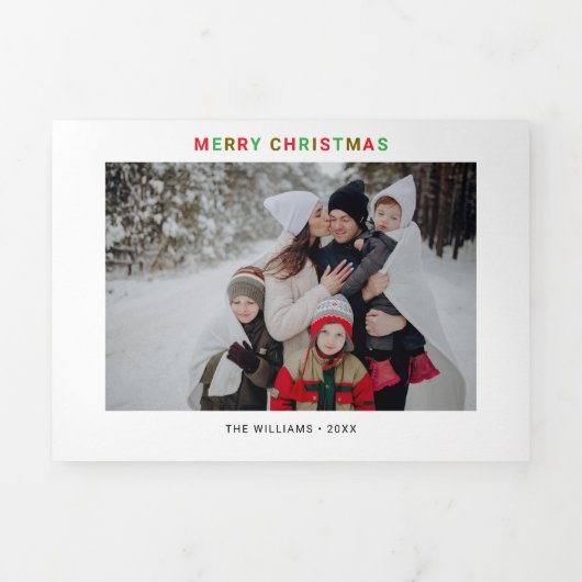 Christmas Collage 12 Foto Drieluik Wenskaart (Cover)