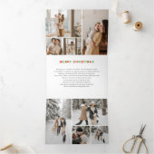 Christmas Collage 12 Foto Drieluik Wenskaart (Binnen)