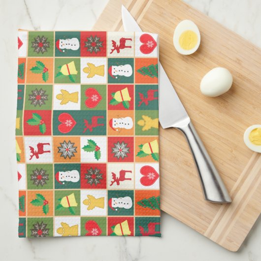 Christmas collage images theedoek (Quarter Fold)