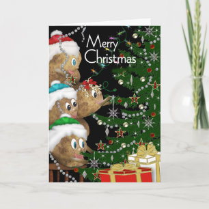 CHRISTMAS - COLLECTIE VAN DE POTATOFAMILIE (boomde Feestdagen Kaart