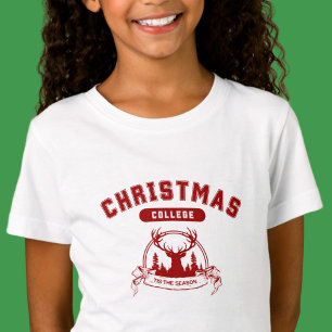 Christmas College Sweater - rode typografie T-shirt
