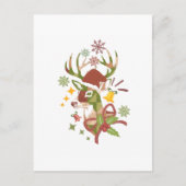 Christmas Colorful Deer Design Briefkaart (Voorkant)