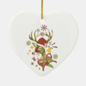 Christmas Colorful Deer Design Keramisch Ornament (Achterkant)
