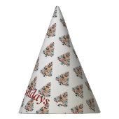 Christmas Colorful Tree Scandinavia Folk Art Feesthoedjes (Rechts)