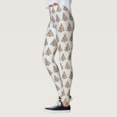 Christmas Colorful Tree Scandinavia Folk Art Leggings (Links)