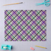 Christmas Colours Plaid Purple Green Blue Tissuepapier (Craft)