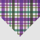 Christmas Colours Plaid Purple Green Blue Tissuepapier (Detail)
