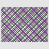 Christmas Colours Plaid Purple Green Blue Tissuepapier (Voorkant)